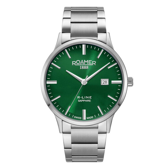 Pánské hodinky Roamer R-Line Classic 718833 41 75 20, Verze: zelená2 