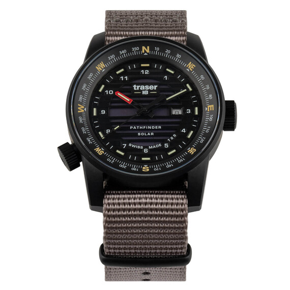 Pánské hodinky Traser P68 Pathfinder Solar 111400, Verze: hnědá 