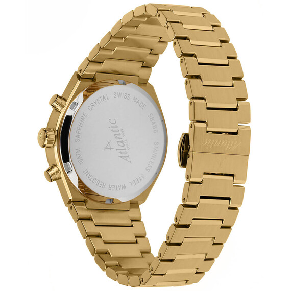 Pánské hodinky Atlantic Seawave Chronograph 58466.45.61, Verze: žluté zlato , 2 image