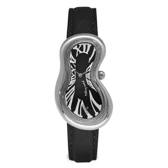 Pánské hodinky Exaequo Melting Watch Silver Black EX0001.0001, Verze: černá 