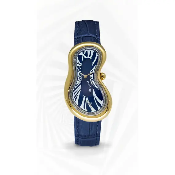 Pánské hodinky Exaequo Melting Watch PVD Gold Blue EX0002.0004, Verze: modrá , 2 image