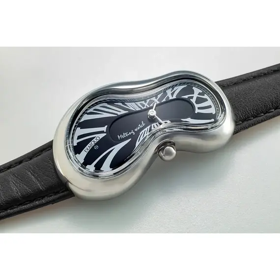 Pánské hodinky Exaequo Melting Watch Silver Black EX0001.0001, Verze: černá , 3 image