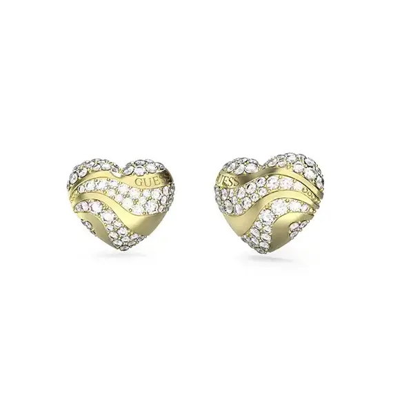 Náušnice Guess In My Heart JUBE04504JWYGT/U, Verze: žluté zlato 