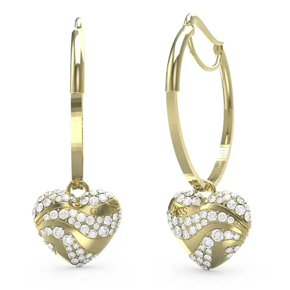 Náušnice Guess In My Heart JUBE04505JWYGT/U, Verze: žluté zlato 
