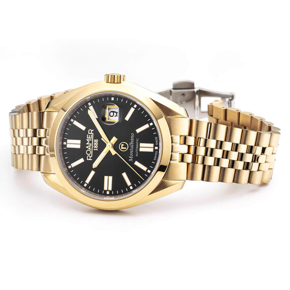 Pánské hodinky Roamer Montalbano Gents 996983 46 85 20, Verze: žluté zlato , 2 image