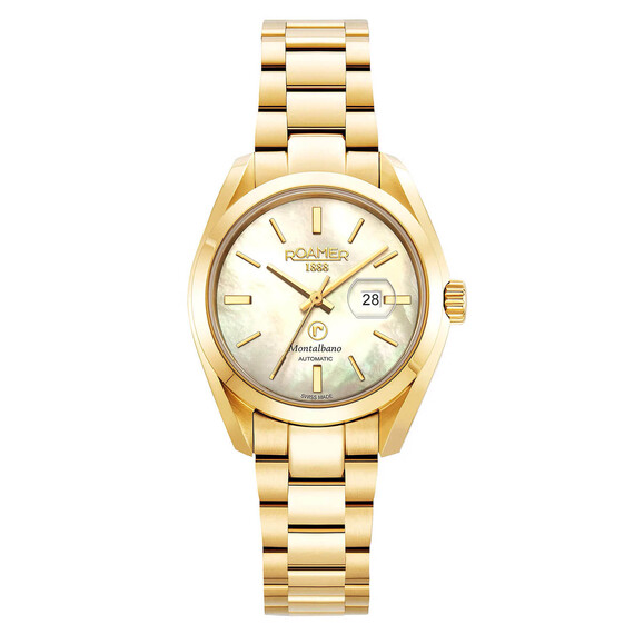 Dámské hodinky Roamer Montalbano Ladies 996990 48 30 20, Verze: žluté zlato 