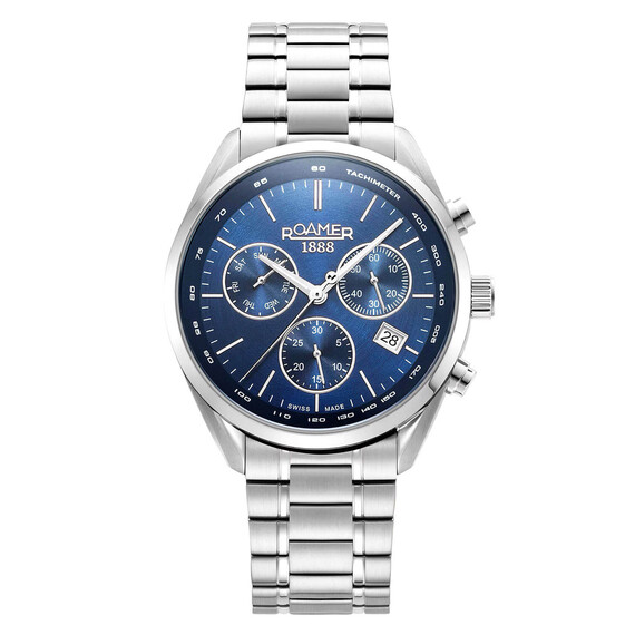 Pánské hodinky Roamer Pro Chrono 993819 41 45 20, Verze: modrá 