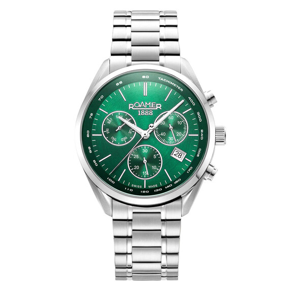 Pánské hodinky Roamer Pro Chrono 993819 41 75 20, Verze: zelená 