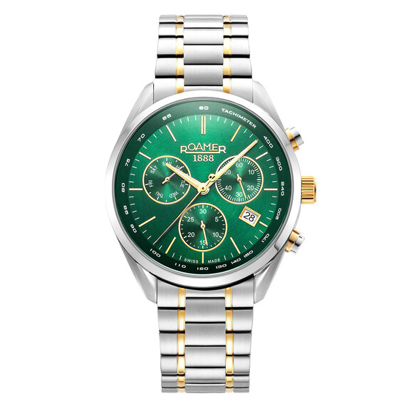 Pánské hodinky Roamer Pro Chrono 993819 47 75 20, Verze: žluté zlato2 