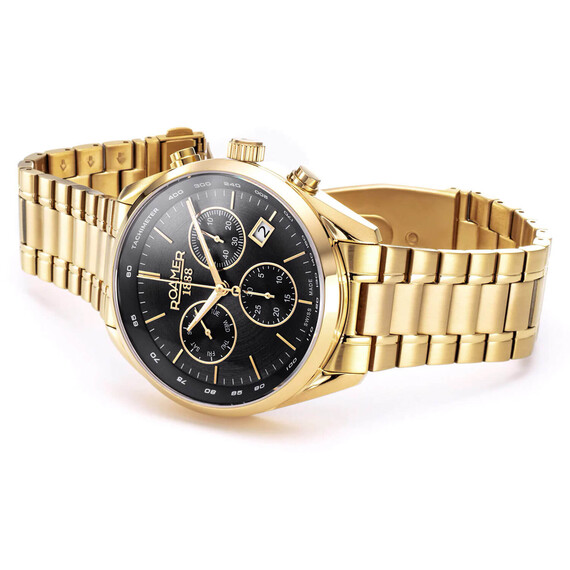 Pánské hodinky Roamer Pro Chrono 993819 48 85 20, Verze: žluté zlato , 3 image