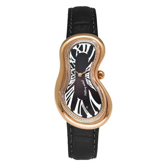 Pánské hodinky Exaequo Melting Watch PVD Rose Gold Black EX0003.0001, Verze: černá 