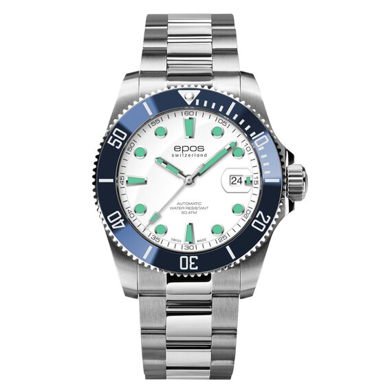 Pánské hodinky Epos Sportive Diver 3504.131.96.10.30, Verze: stříbrná2 