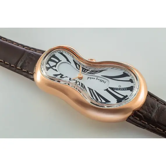 Pánské hodinky Exaequo Melting Watch PVD Rose Gold White EX0003.0002, Verze: bílá , 3 image