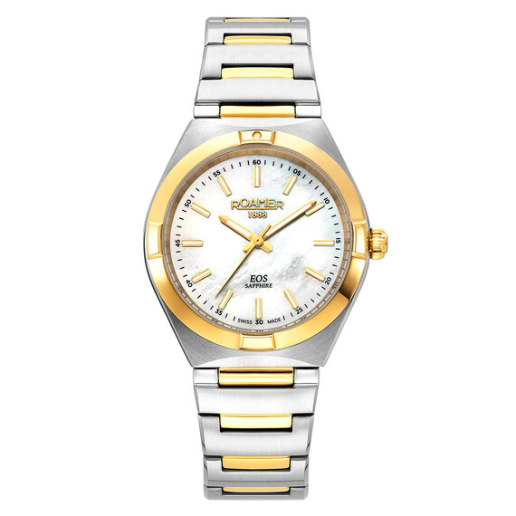 Dámské hodinky Roamer EOS Classic 982847 47 20 20, Verze: žluté zlato 