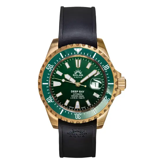 Pánské hodinky Solar Aqua Deep Bay Bronze Green SA0030.0005, Verze: hnědá3 