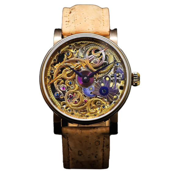 Pánské hodinky Schaumburg Unikatorium ArtiSculpt Arrow of Fortune SCH-ASAFOS, Verze: žluté zlato 