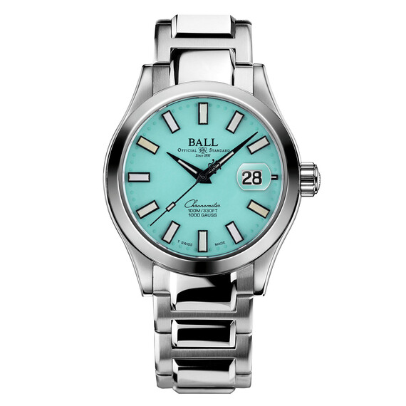 Pánské hodinky Ball Engineer III Marvelight Chronometer NM9026C-S44C-TQR, Verze: modrá 