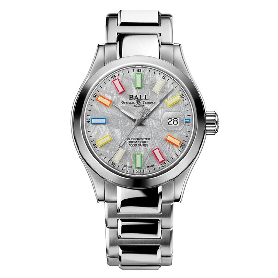 Pánské hodinky Ball Engineer III Marvelight Chronometer NM9026C-S46C-MSLR, Verze: šedá2 