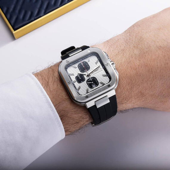 Pánské hodinky Herbelin Cap Camarat Square Chronographe 35646A42CA, Verze: stříbrná , 2 image