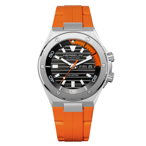 Pánské hodinky Herbelin Newport Diver Automatic 1745A14CMD, Verze: oranžová 