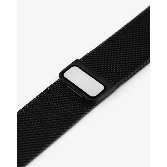 Náramek Hirsch Milanaise černý 20, Verze: černá, Šířka řemínku: 20 , 2 image