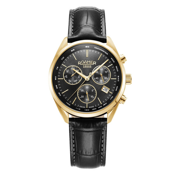 Pánské hodinky Roamer Pro Chrono 993819 48 85 02, Verze: žluté zlato3 