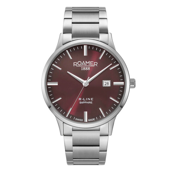 Pánské hodinky Roamer R-Line Classic 718833 41 65 70, Verze: červená 