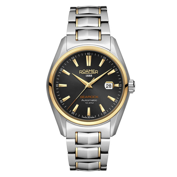 Pánské hodinky Roamer Searock II Automatic 210665 47 55 20, Verze: žluté zlato 