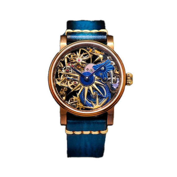 Pánské hodinky Schaumburg Unikatorium ArtiSculpt Vintage Hand Made SCH-ASVHM, Verze: žluté zlato2 