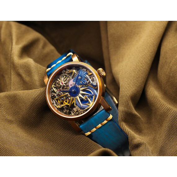 Pánské hodinky Schaumburg Unikatorium ArtiSculpt Vintage Hand Made SCH-ASVHM, Verze: žluté zlato2 , 3 image