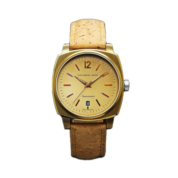 Pánské hodinky Schaumburg Squarematic Antiqor SCH-SQAN, Verze: hnědá2 
