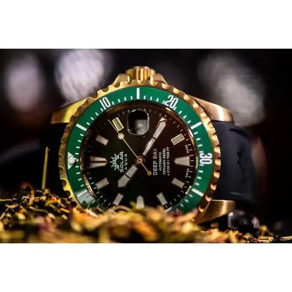 Pánské hodinky Solar Aqua Deep Bay Bronze Green SA0030.0005, Verze: hnědá3 , 6 image