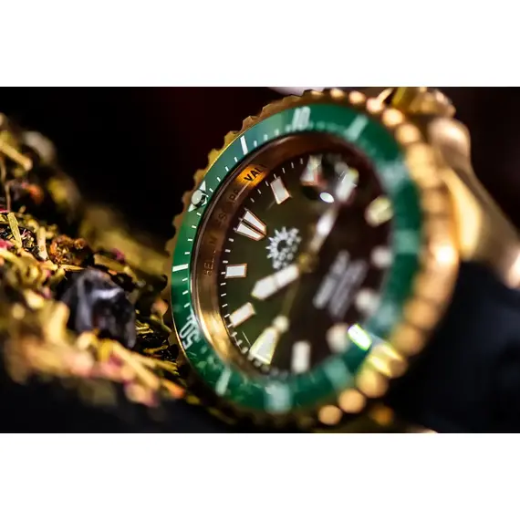 Pánské hodinky Solar Aqua Deep Bay Bronze Green SA0030.0005, Verze: hnědá3 , 7 image