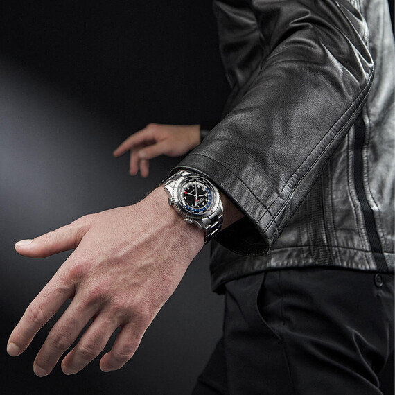 Pánské hodinky Alpina Startimer Pilot Quartz Worldtimer AL-255B4S26B, Verze: černá , 5 image