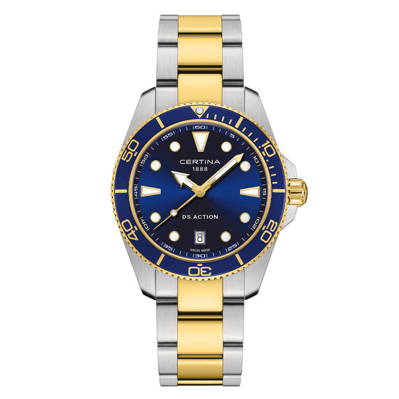 Pánské hodinky Certina DS Action Diver C048.410.22.041.00, Verze: žluté zlato 