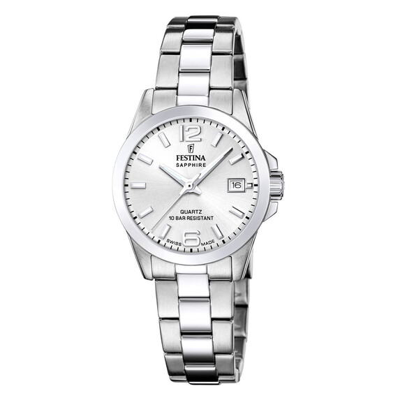 Dámské hodinky Festina Swiss Made F20049/1, Verze: stříbrná 