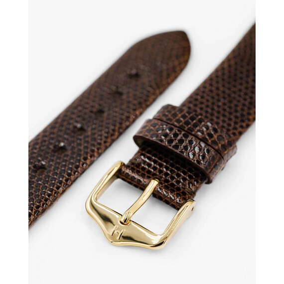 Řemínek Hirsch Lizard New hnědý 20 L - 120/80, Verze: hnědá, Šířka řemínku: 20, Šířka u spony: 16, Délka řemínku: L - 120/80 , 4 image