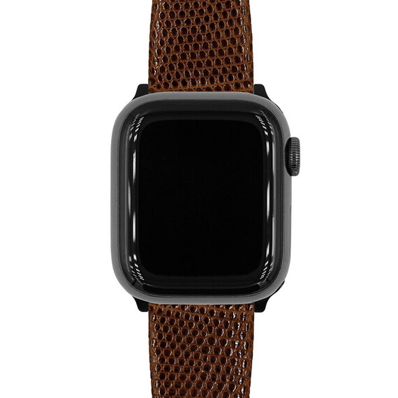 Řemínek Hirsch Lizard New hnědý 20 L - 120/80, Verze: hnědá, Šířka řemínku: 20, Šířka u spony: 16, Délka řemínku: L - 120/80 , 6 image