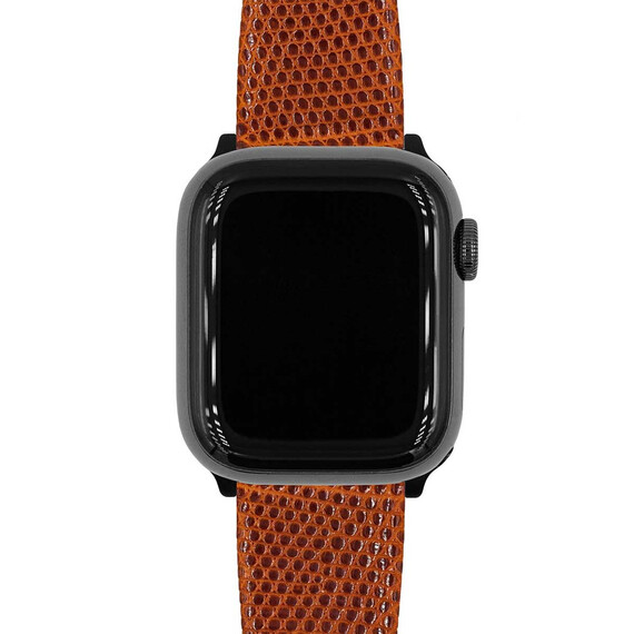 Řemínek Hirsch Lizard New zlatohnědý 20 L - 120/80, Verze: hnědá2, Šířka řemínku: 20, Šířka u spony: 16, Délka řemínku: L - 120/80 , 6 image