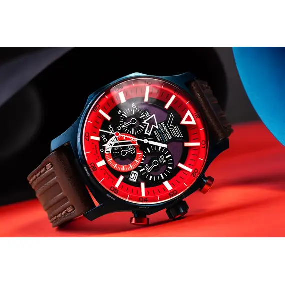 Pánské hodinky Vostok Europe Expedition North Pole Solar Power Chronograph Polar Sunrise VR42-595D734, Verze: hnědá , 4 image