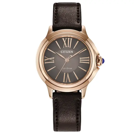 Dámské hodinky Citizen Lady Ceci EM1163-09X, Verze: hnědá 