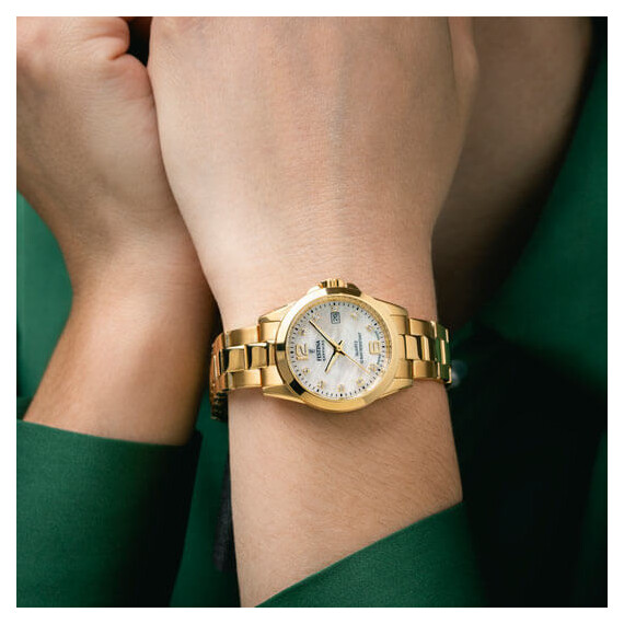 Dámské hodinky Festina Swiss Made F20050/1, Verze: žluté zlato , 3 image