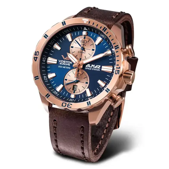 Pánské hodinky Vostok Europe Almaz Space Station 6S11-320B660, Verze: růžové zlato2 