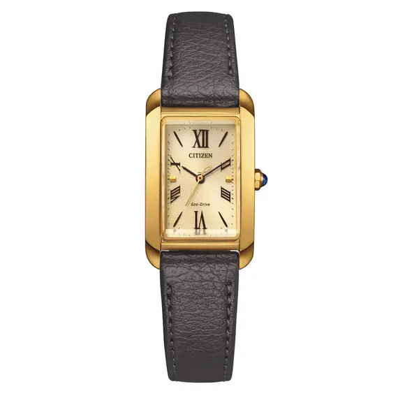 Dámské hodinky Citizen Lady Rectangular EW5622-09P, Verze: žluté zlato 