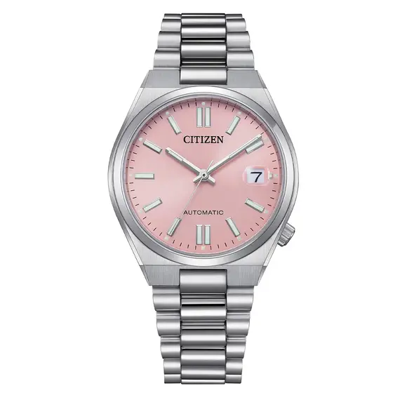 Dámské,Pánské hodinky Citizen Tsuyosa Mechanical 37 mm NJ0200-50Z, Verze: růžová 