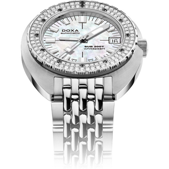 Dámské,Pánské hodinky Doxa SUB 200T Whitepearl Diamonds 804.10D.011.10, Verze: bílá , 4 image