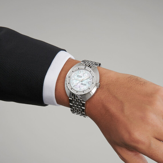 Dámské,Pánské hodinky Doxa SUB 200T Whitepearl Diamonds 804.10D.011.10, Verze: bílá , 3 image