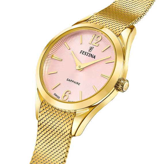 Dámské hodinky Festina Swiss Made Grace F20077/2, Verze: žluté zlato2 , 2 image