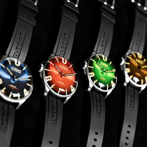 Pánské hodinky U-BOAT Darkmoon 44 mm Blue SS Soleil 8704, Verze: modrá2 , 4 image