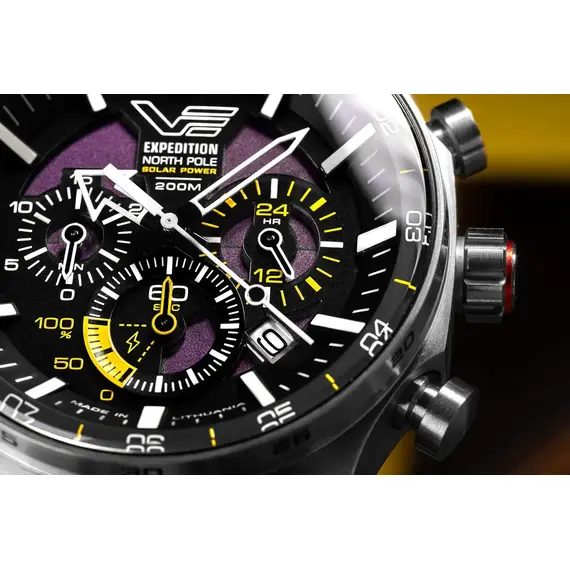 Pánské hodinky Vostok Europe Expedition North Pole Solar Power Chronograph Polar Poppy VR42-595A732, Verze: černá , 4 image